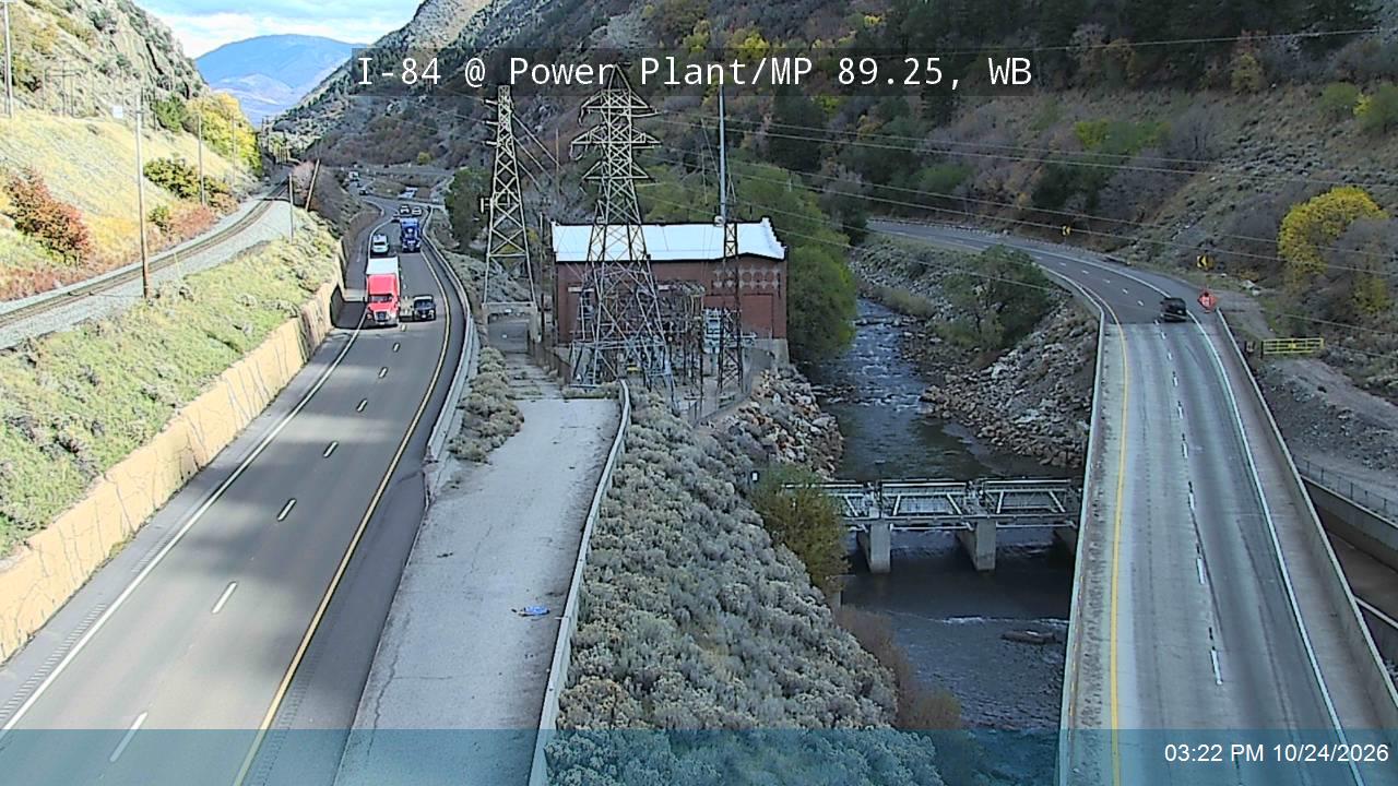 I-84 / Weber Canyon @ Power Plant / MP 89.25, WB