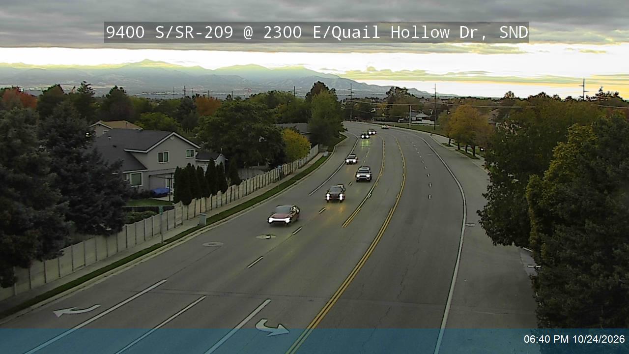 9400 S / Little Cottonwood Rd / SR-209 @ 2300 E / Quail Hollow Dr, SND