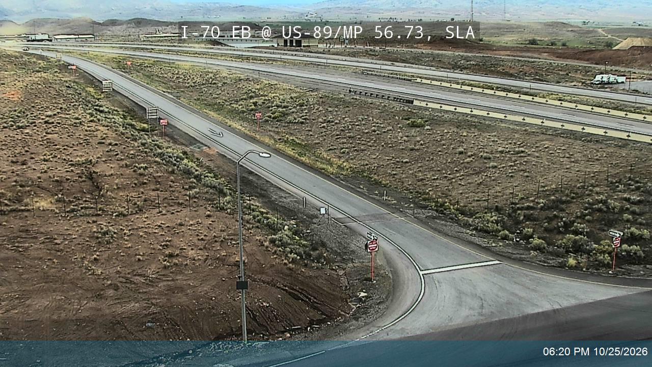 I-70 EB @ State St / US-89 / MP 56.73, SLA