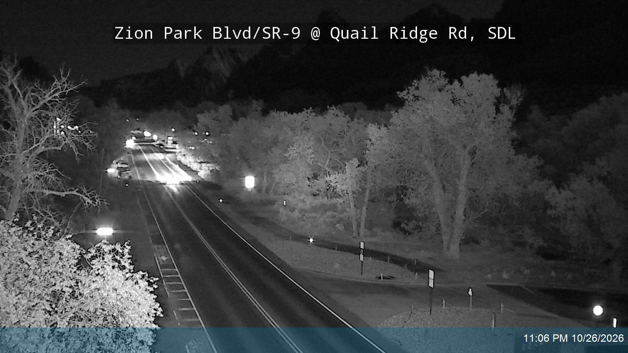 Zion Park Blvd / SR-9 @ Quail Ridge Rd, SDL