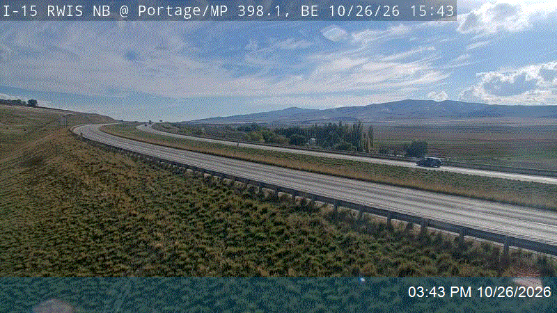 I-15 RWIS NB @ Portage / MP 398.06, BE