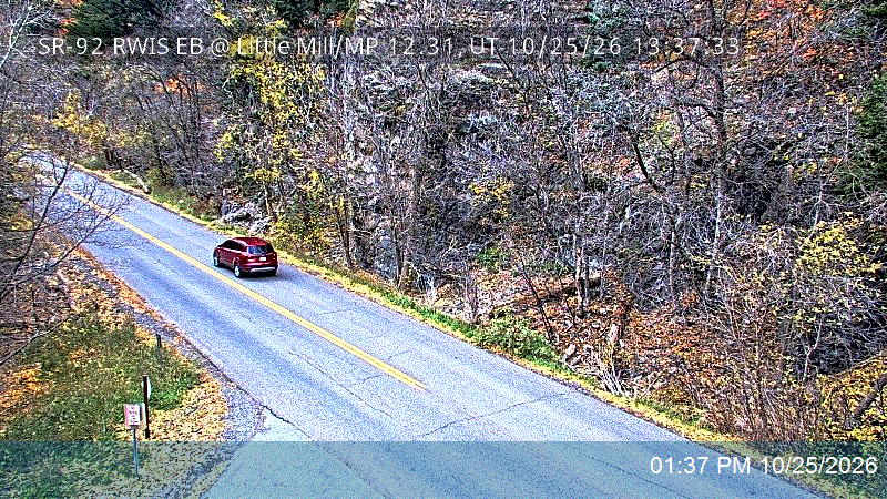 Alpine Loop / SR-92 RWIS EB @ Little Mill / MP 12.31, UT