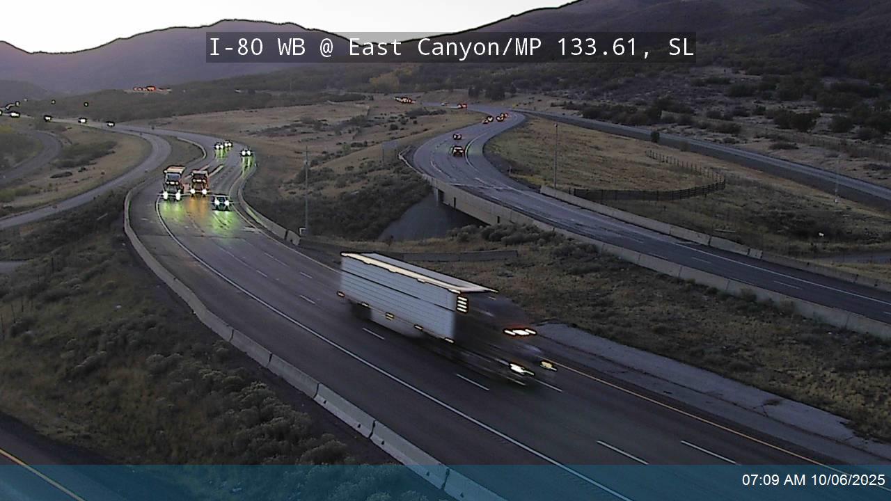 I-80 Parley's Canyon WB @ East Canyon / SR-65 On-ramp/ MP 133.61, SL