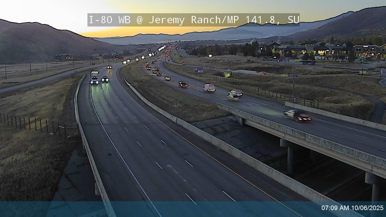 I-80 WB @ Jeremy Ranch/ MP 141.8, SU