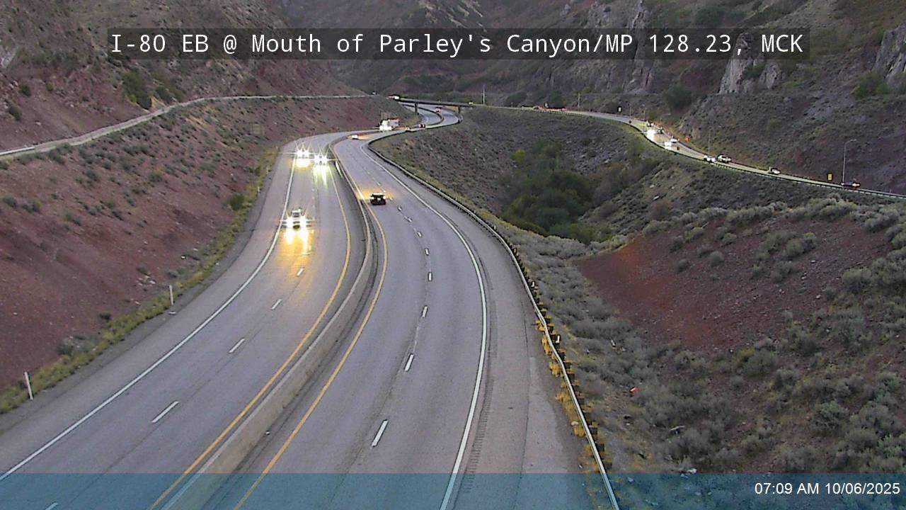 I-80 EB @ Mouth of Parley's Canyon/ MP 128.23, SL