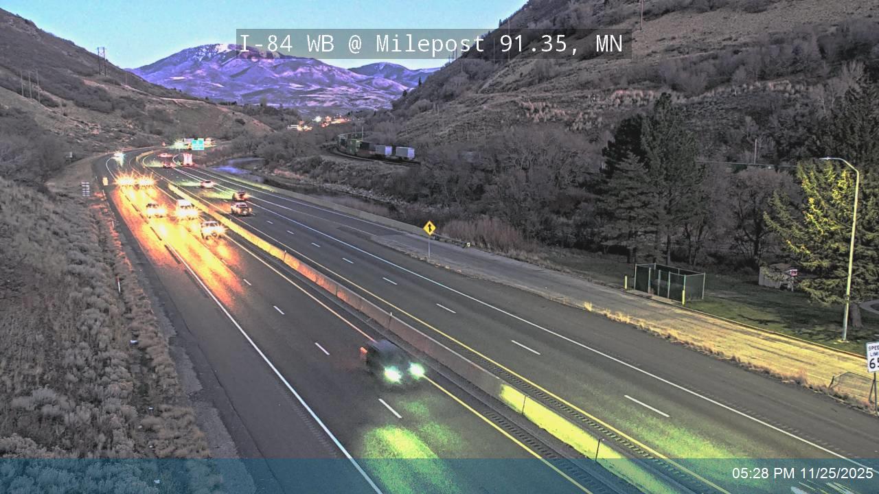 I-84 / Weber Canyon WB @ Milepost 91.35, MN