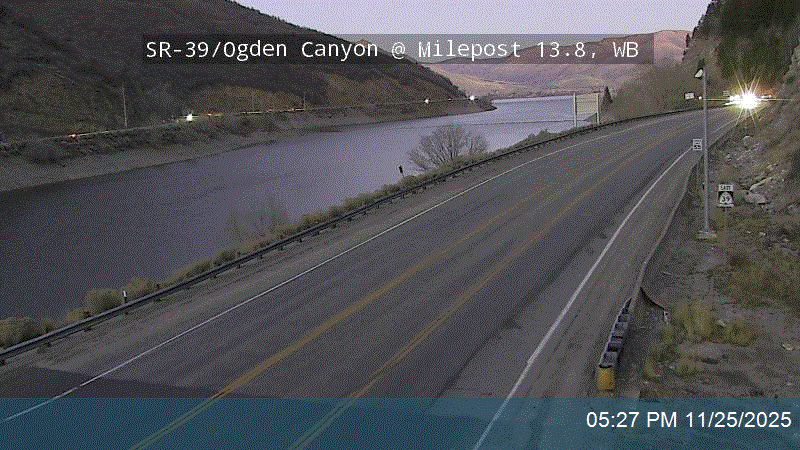 SR-39 / Ogden Canyon @ SR-158 / MP 13.8, WB