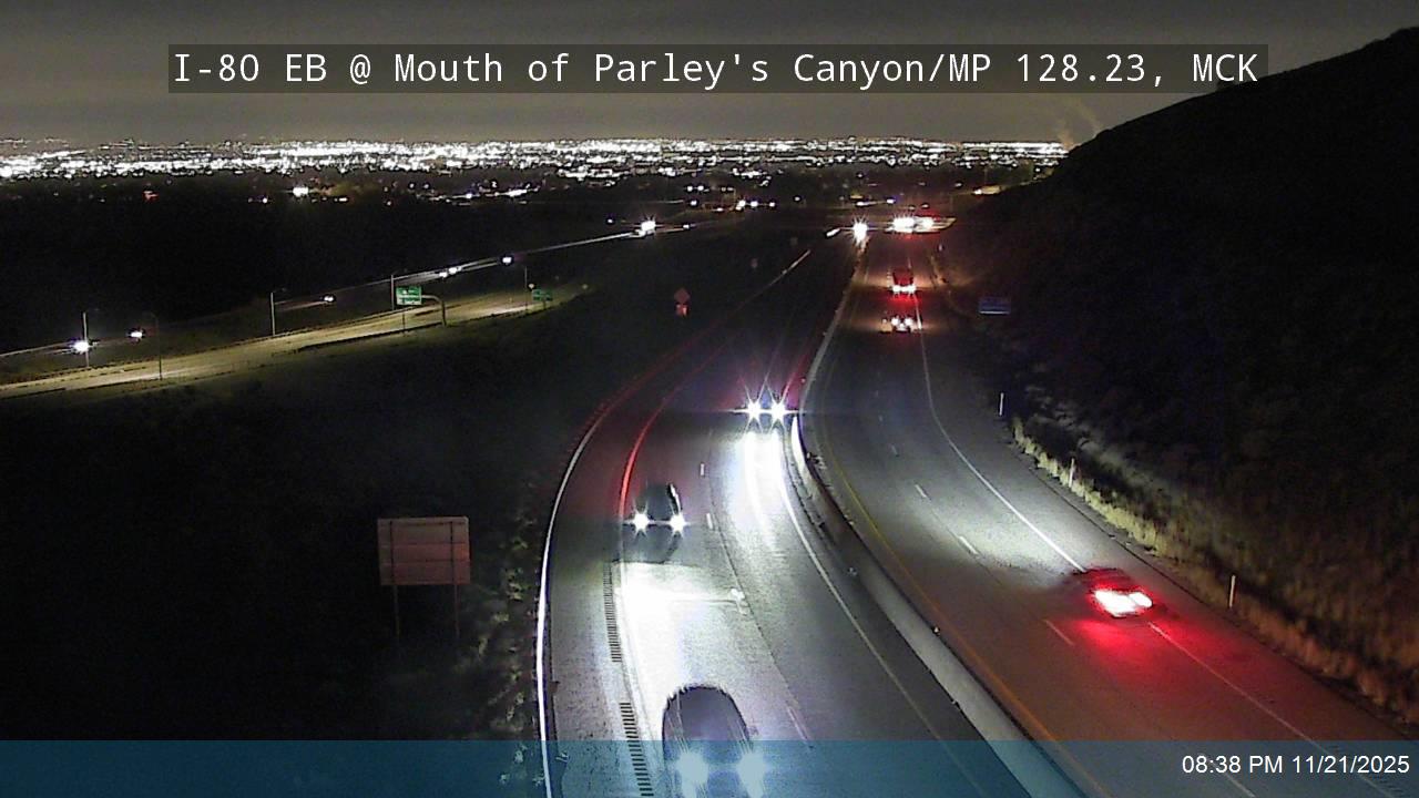 I-80 EB @ Mouth of Parley's Canyon/ MP 128.23, SL