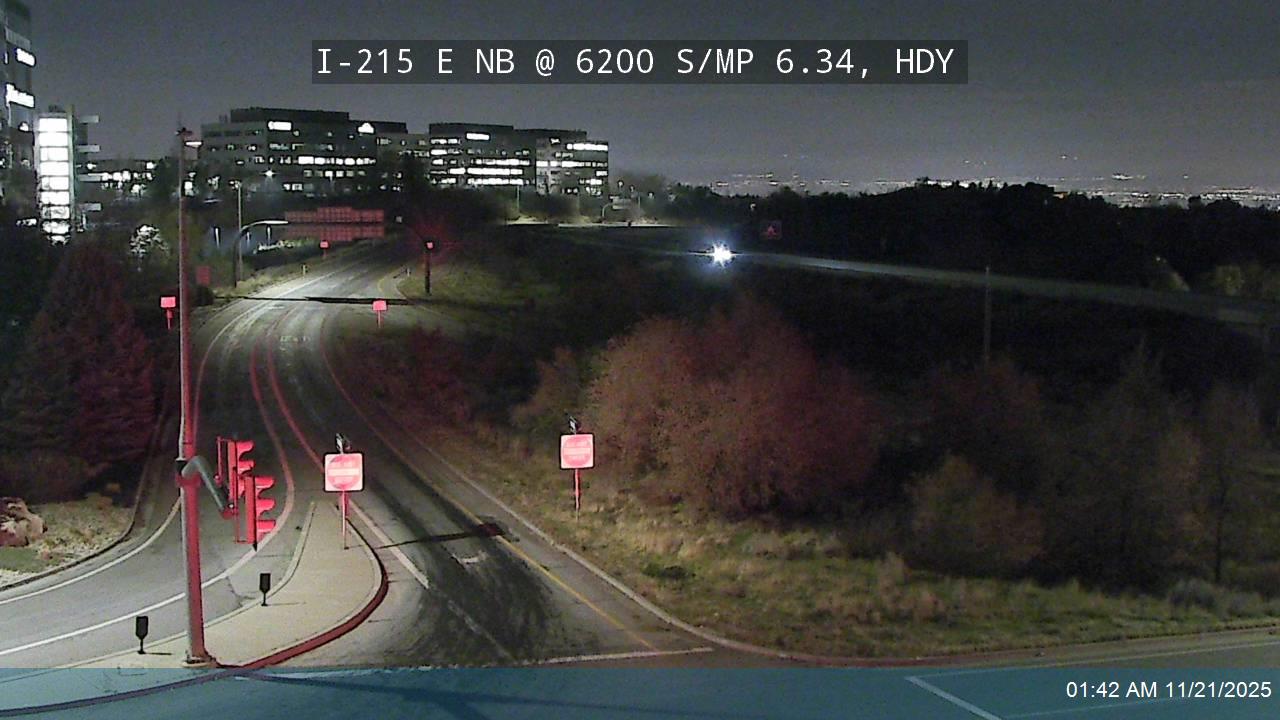 I-215 E NB @ 6200 S / SR-190/ MP 6.34, HDY