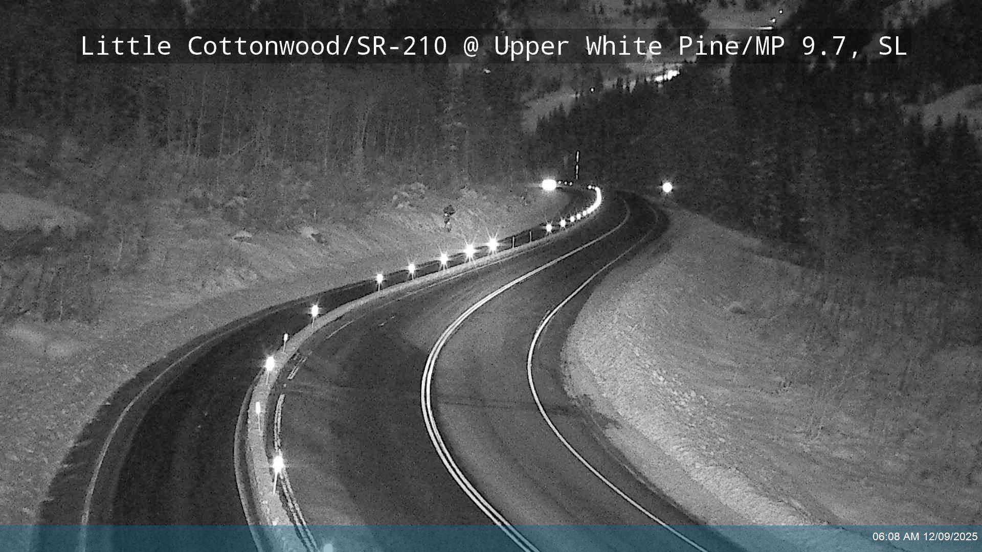 Little Cottonwood Rd / SR-210 WB @ Upper White Pine / MP 9.7, SL                                    