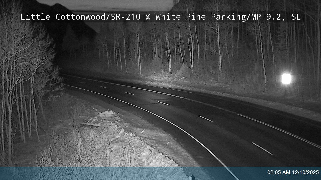 Little Cottonwood Rd / SR-210 EB @ White Pine Parking / MP 9.2, SL