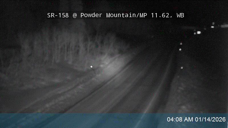 SR-158 @ Powder Mountain / MP 11.62, WB