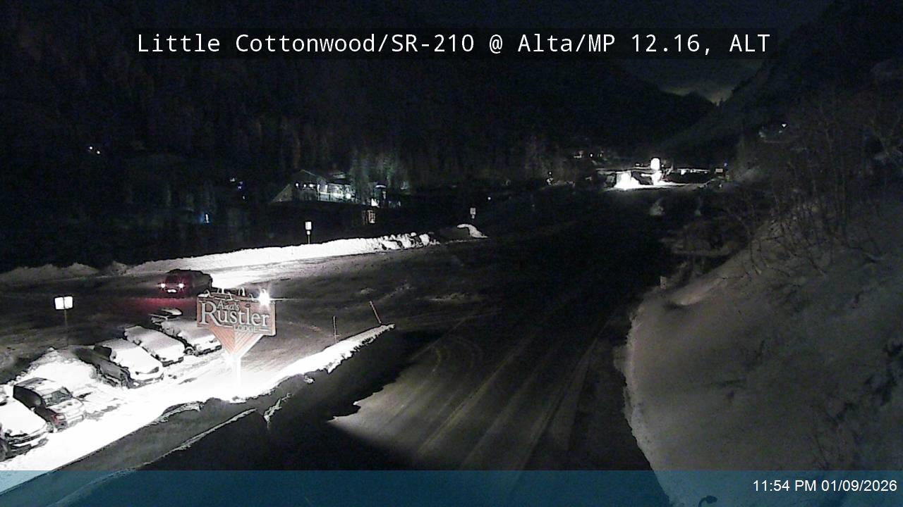 Little Cottonwood Rd / SR-210 WB @ Alta / MP 12.16, ALT                                             