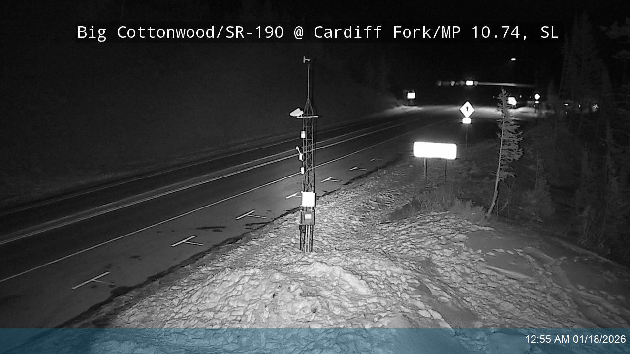 Big Cottonwood Canyon Rd / SR-190 @ Cardiff Fork / MP 10.74, SL