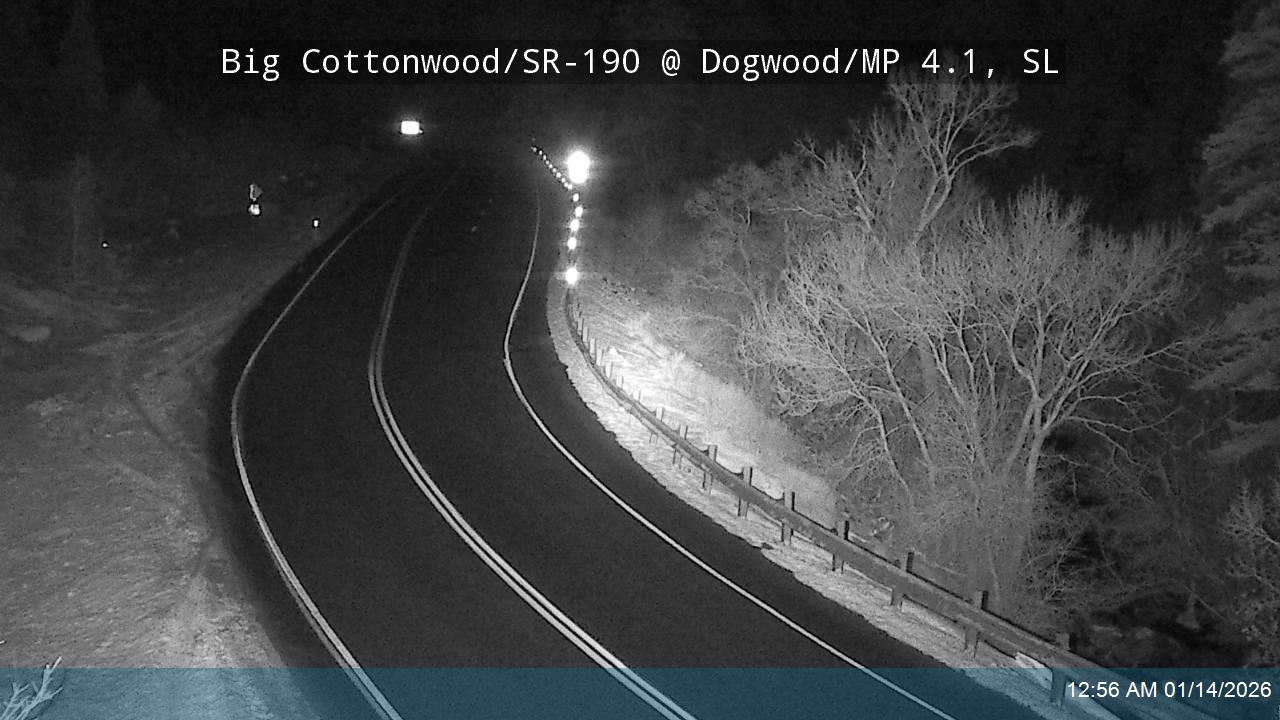 Big Cottonwood Canyon Rd / SR-190 @ Dogwood / MP 4.1, SL