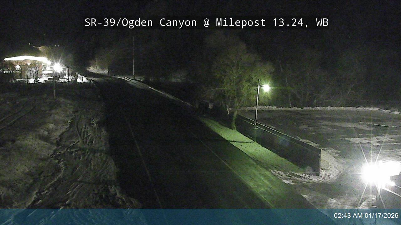 SR-39 / Ogden Canyon @ Milepost 13.24, WB                                                           