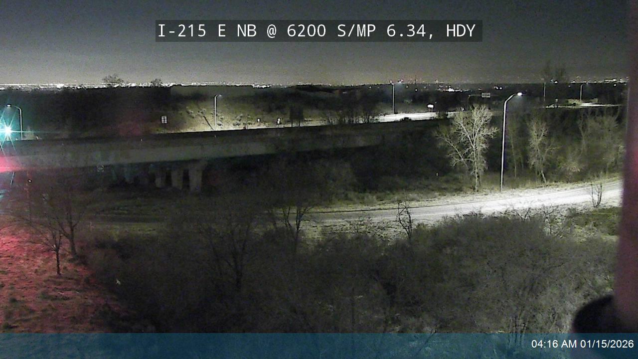 I-215 E NB @ 6200 S / SR-190/ MP 6.34, HDY