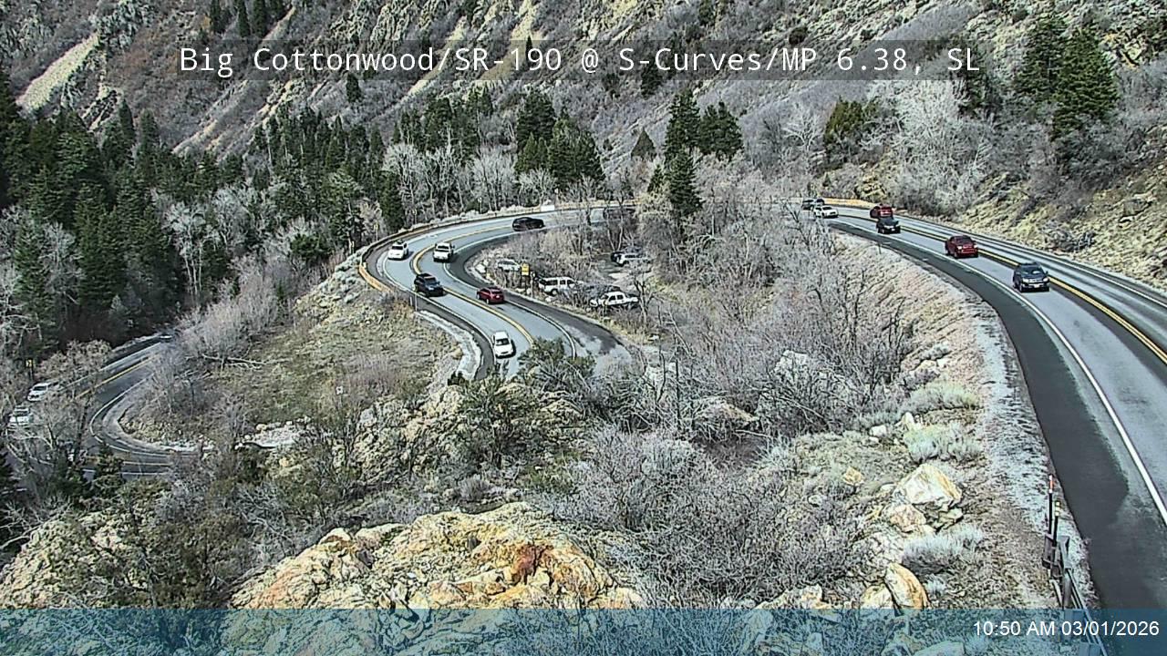 Big Cottonwood Canyon Rd / SR-190 @ S-Curves / MP 6.38, SL