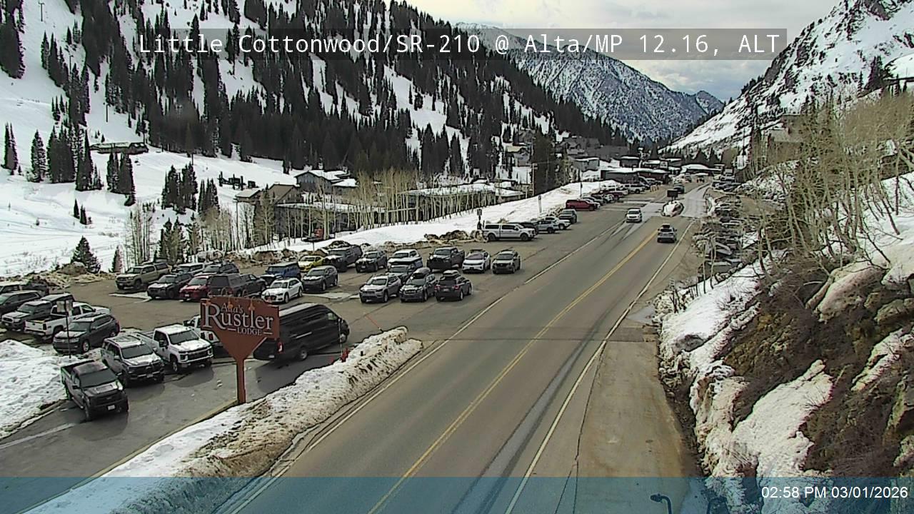 Little Cottonwood Rd / SR-210 WB @ Alta / MP 12.16, ALT