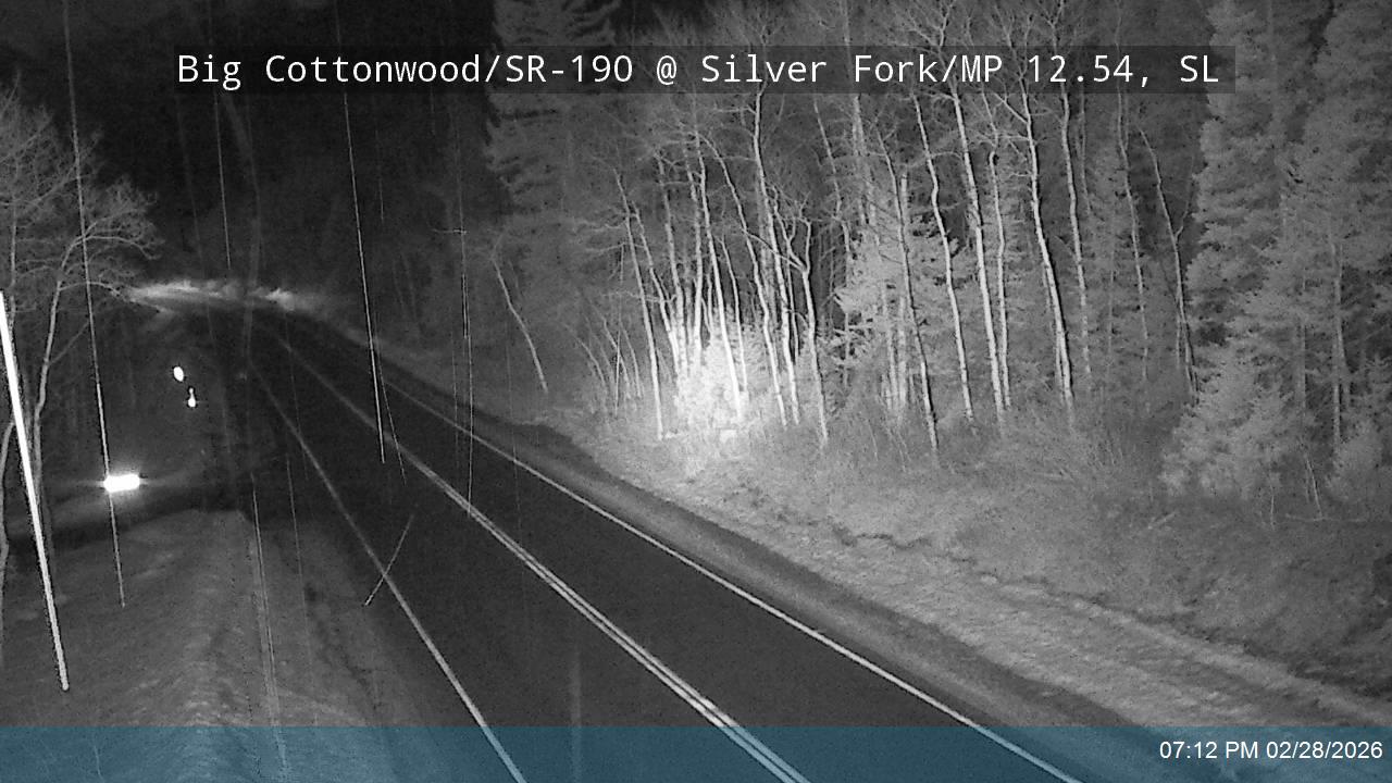 Big Cottonwood Canyon Rd / SR-190 @ Silver Fork / MP 12.54, SL