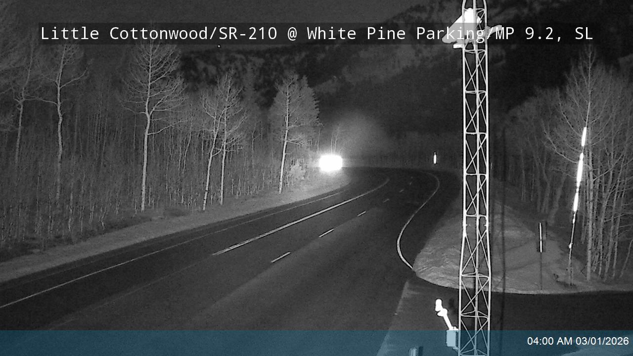 Little Cottonwood Rd / SR-210 EB @ White Pine Parking / MP 9.2, SL