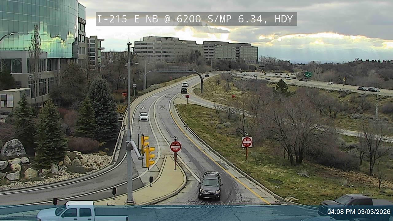 I-215 E NB @ 6200 S / SR-190/ MP 6.34, HDY